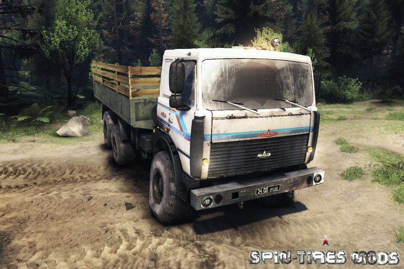 Мод на грузовик МАЗ-6317 для Spin Tires 2014 (обновлено для 03.03.16)