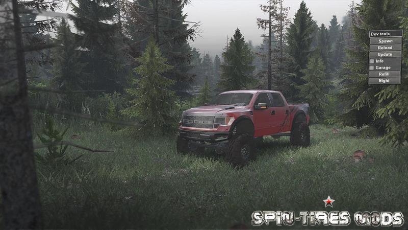 Внедорожник Ford Raptor SVT для Spin Tires 2015 (08.11.15)