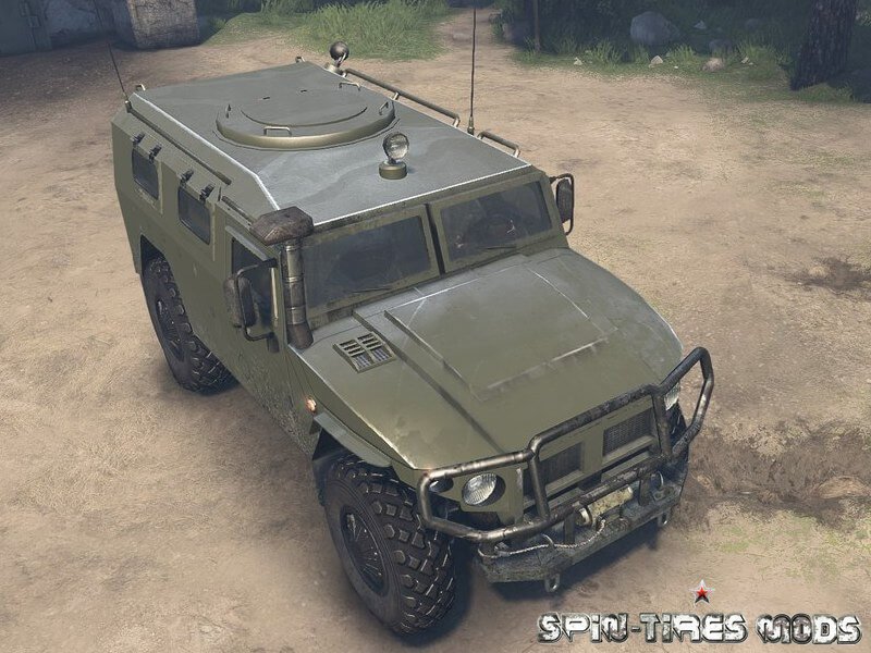 Военный автомобиль ГАЗ-2975 Тигр для Spin Tires 2014 (обновлено для 03.03.16)