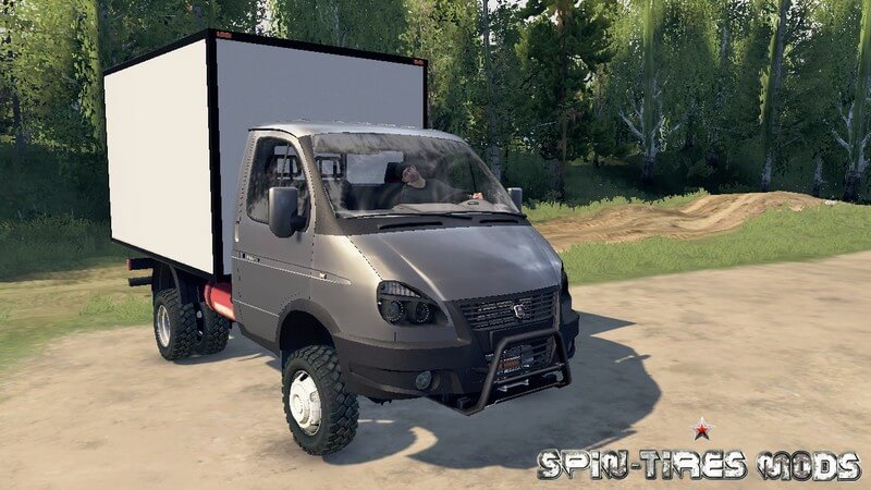 Грузовик ГАЗ-33027 «Газель Бизнес» 4x4 для Spin Tires 16 (03.03.16)