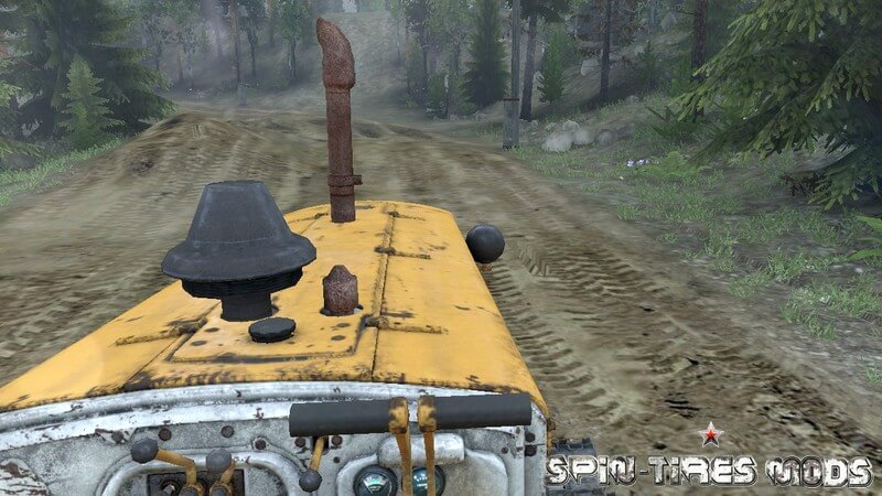 Гусеничный трактор ДТ-75 Бульдозер для Spin Tires 16 (03.03.16)