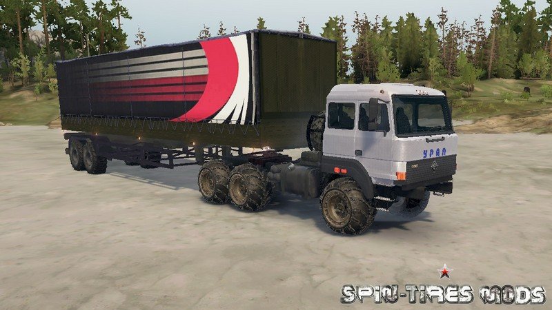 Грузовик Урал-44202 для Spin Tires MudRunner
