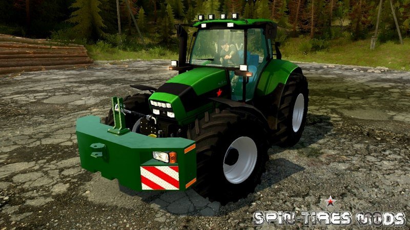 Трактор Deutz-Fahr Agrotron M620 для Spin Tires MudRunner