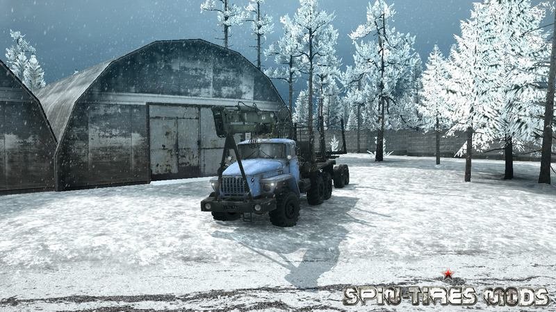 Зимняя карта Грудень (Декабрь) для Spin Tires MudRunner